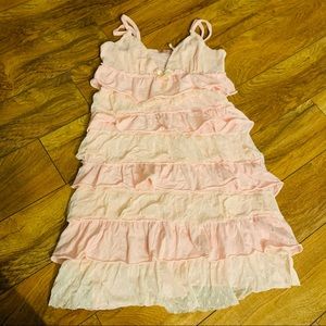 JUICY COUTURE LACE RUFFLE BOWS SLEEP DRESS SMALL